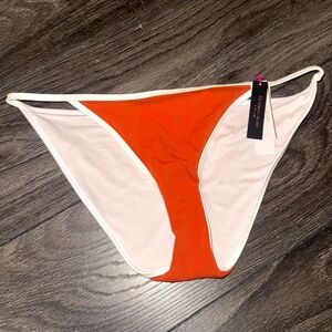 NEW WITH TAGS Orange Victoria's Secret Bathing Suit Bikini Bottom - Size Small